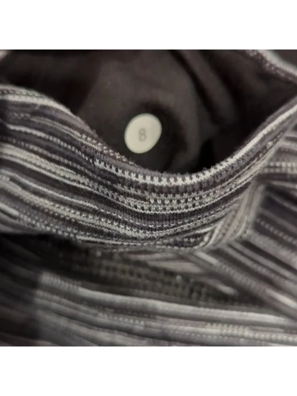 Lululemon Wunder Under Pant III Cyber Stripe Deep Coal Black